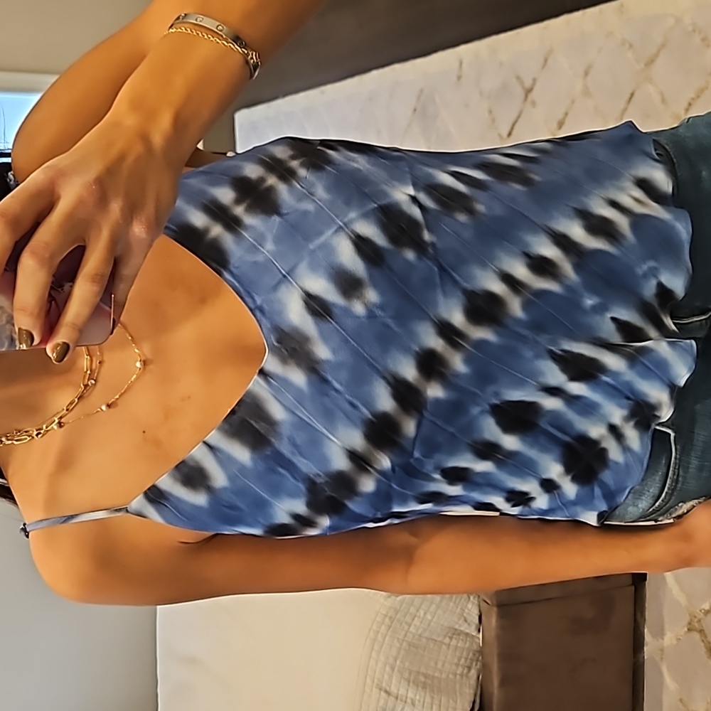 BRAND NEW MADISON MARCUS TIE DYE TANK TOP SHIRT BLOUSE $60